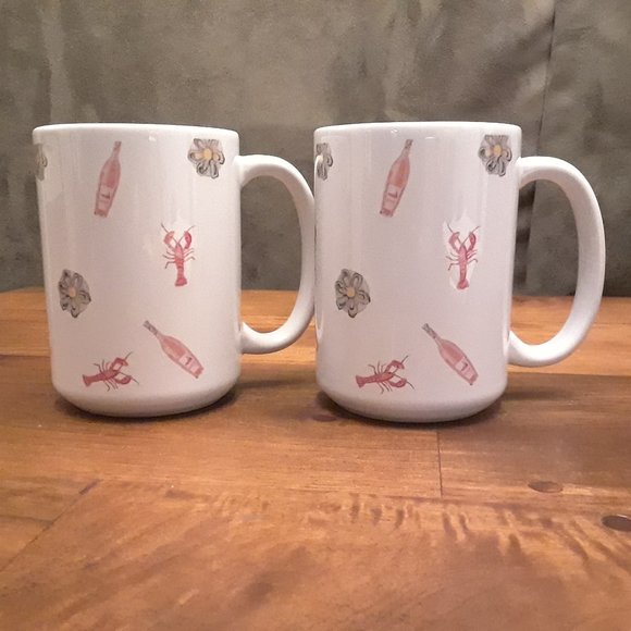 16oz Nautical Mugs - Set of 2 (NWOT) - Picture 1 of 8